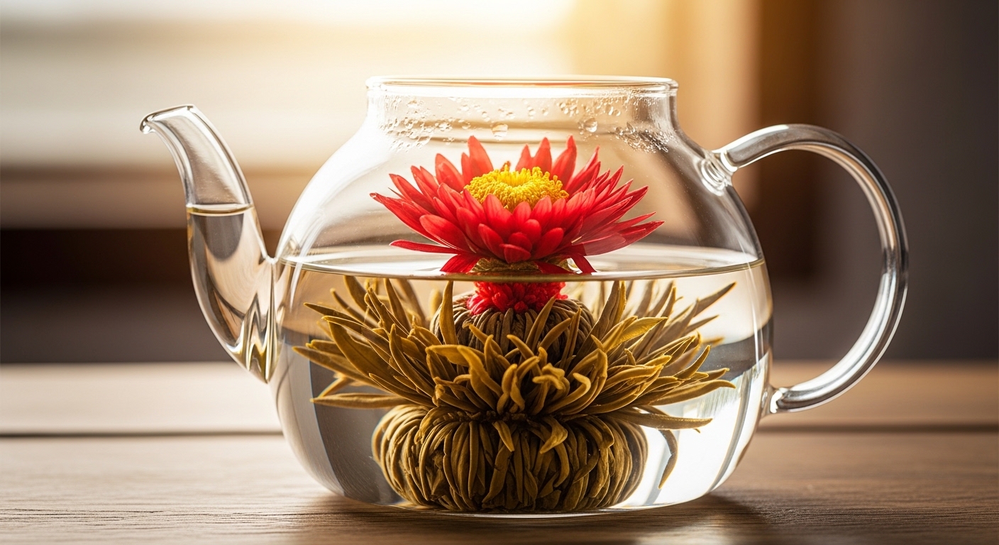 Blooming tea flower