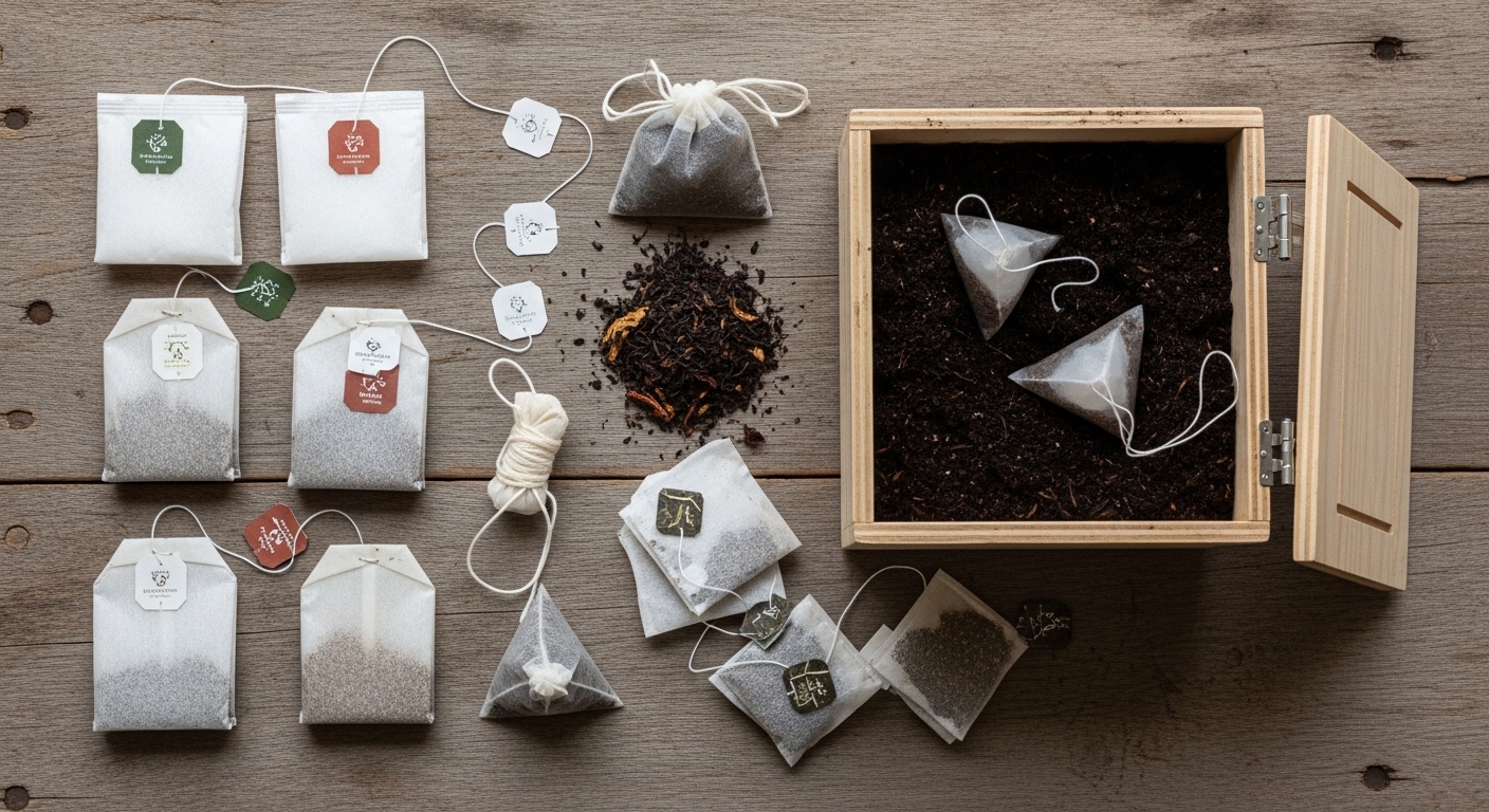 Compostable tea bags